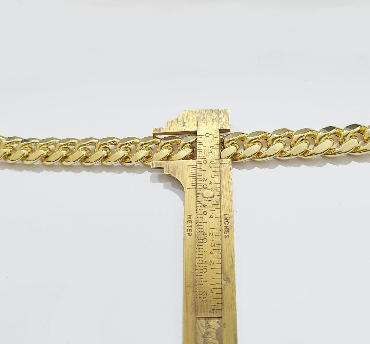 13mm 14k Yellow Gold Bracelet Miami Cuban Link 7 Inch Small Wrist Mens REAL 14kt