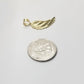 Real 10k Yellow Gold Diamond Cut Angel Wing Charm Pendant 10kt Men Women