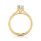 Real 14k Yellow Gold IGI Certified 1.25CT Lab Created Diamond Ring Round VS