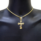 14k Gold Cross Charm Miami Cuban Link Chain 5mm 26'' Necklace 14kt Pendant SALE