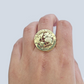 Real 10k Yellow Gold The World Is Yours Globe Ring Band size 11 10kt gold