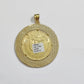 Centenario Coin Charm Solid 10k Yellow Gold 50 Pesos 1947 Centenaro With Bezel