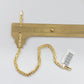 Real 14k Yellow Gold 3mm Byzantine Bracelet 8" inch 14kt