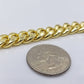 Real 10k Yellow Gold 11mm Miami Cuban Link Bracelet 9" inch For Men's