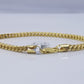 Real 10k Yellow Gold 3mm Franco Bracelet 8" inch 10kt Unisex Men Women