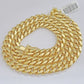14k Yellow Gold Miami Cuban Link Chain 9mm 20" Necklace Box Lock 14kt Choker