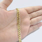 Real 14k Yellow Solid Gold 6mm Cuban Curb Link Bracelet 8'' inch 14kt Unisex