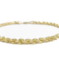 Real 14k Yellow Solid  Gold 3mm Rope  Bracelet 8.5'' inch 14kt Unisex