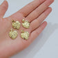 Real 10k Yellow gold nugget heart pendant  charm 10kt gold