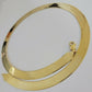 Real 10k Yellow Gold Herring Bone Chain Necklace 12mm 18 Inch Lobster lock 10kt