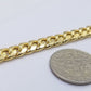 Real 10k Yellow Gold 6mm Miami Cuban Link Bracelet 8" inch Men and Women