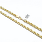 Real 10k Yellow Gold  Rope Chain 22'' Necklace anchor cross charm pendant