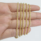 Solid 18k Yellow Gold Necklace Rope Chain 2mm 18'' Inch Real 18kt Men Women SALE