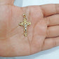 Real 10k Yellow Gold Jesus Crucifix Cross Charm Pendant Men Women 10kt Gold