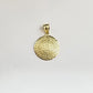 Real 10k Gold Mayan Calendar Circular Charm Pendant 10kt Yellow Gold