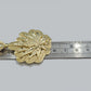 Real 10k Gold Weed leaf Charm Pendant 10kt Yellow Gold Unisex