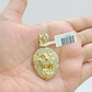 Real 10k Yellow Gold  Lion Head  Charm 1.5''inches  Pendant 10kt for Chain