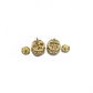 Real 10k Yellow Gold Earring Stud White Diamond 2.11CT Round Design Unisex