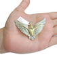 Real 10k Yellow Gold Angel Wing Diamond 1.17CT Charm Pendant 10kt for Chain
