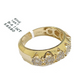 Real Diamond Mens Ring 14k Real Gold Band 14kt Yellow Gold 10" Genuine Diamonds