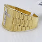 Real 10k Gold Men's Ring Cross size 9 10kt Yellow gold, Male casual pinky Band