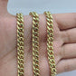 Real 10k Yellow Gold Necklace Miami Cuban Chain 6mm 20" inch 10kt Men's Chain