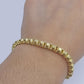 Real 10k Yellow Gold 4mm Box Byzantine Bracelet 8.5" inch 10kt Unisex Men Women