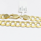 Real 14k Yellow Solid  Gold 7mm Cuban Curb Link Bracelet 7'' inch 14kt Unisex