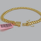 14k Yellow Gold Miami Cuban Link Bracelet 7.5 inch 7mm Real Men's & Ladies 14kt