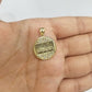 Real 10k Gold Last Supper Charm Circular Pendant 10kt Yellow Gold Men Women