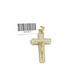 Real 10k Yellow Gold Jesus Cross Charm Rope Chain Necklace 3mm 20'' Pendant 10kt