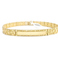 Real 10k Yellow Gold 8mm Nugget ID Bracelet 9" inch 10kt Unisex Men Women