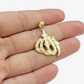 10k Gold Allah Charm Miami Cuban Chain 20" 3mm Necklace Pendant , REAL 10kt SET