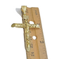 10k Yellow Gold Jesus Crucifix Cross Charm Pendant 2.5'' Inch Real 10kt SALE Men