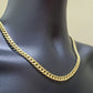 Real 10k Yellow Gold Necklace Miami Cuban Chain 6mm 20" inch 10kt Men's Chain