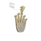 Real 10k Yellow Gold Diamond 1.34CT Pendant Charm for Necklace & Chain 10kt