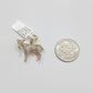 Real 10k Yellow Gold Diamond Goat Charm & Natural Diamonds 0.75 CT GOAT Pendant