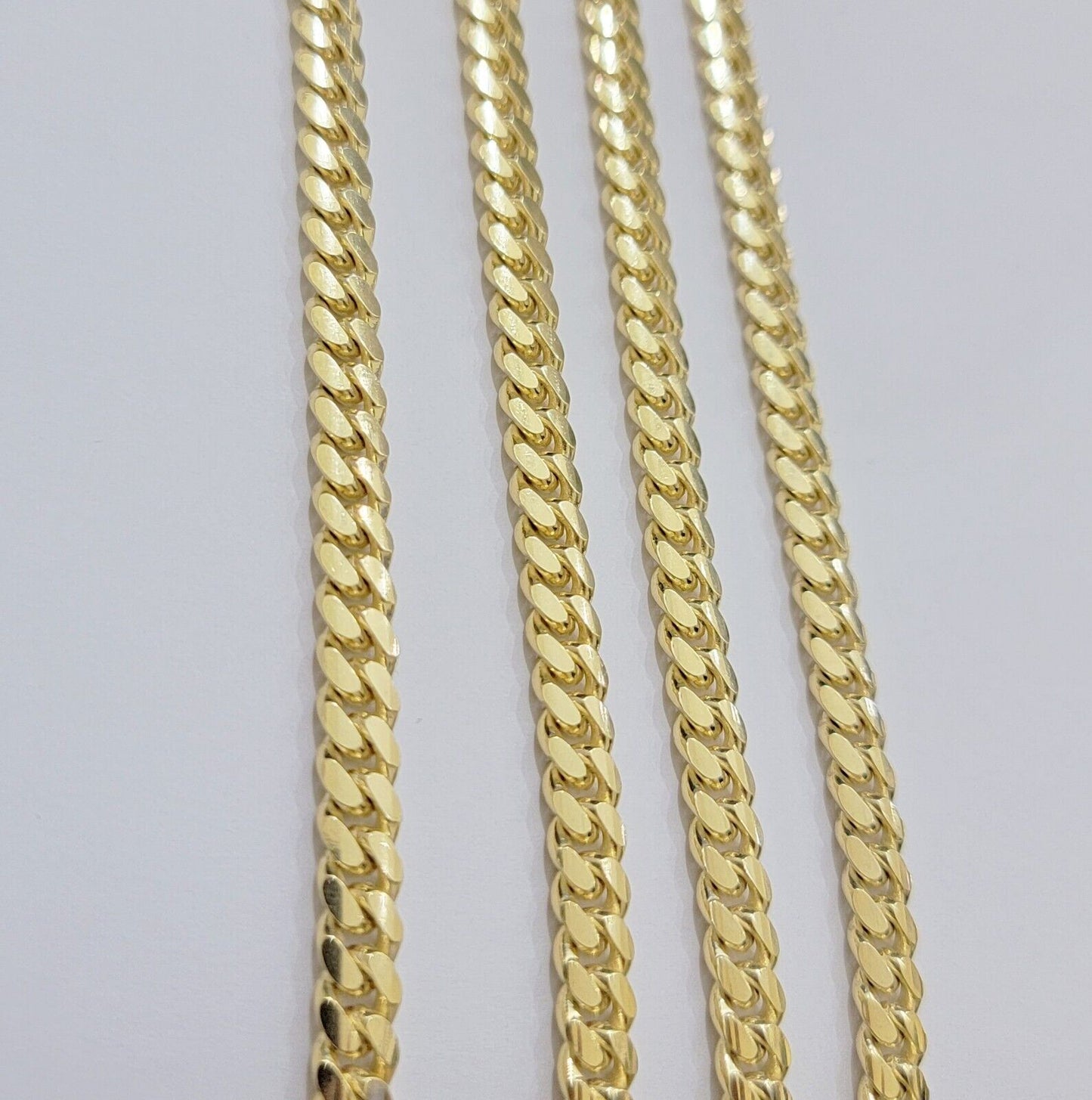 Real 10k Yellow Gold Chain 22 Inch 6mm Miami Cuban Link SOLID 10kt Strong Link