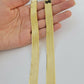 Real 10k Yellow Gold 12mm Herringbone Chain Necklace 24'' Inch Lobster lock Mens