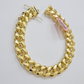 13mm 14k Yellow Gold Bracelet 9 Inch Miami Cuban Link Box Clasp Men's REAL 14kt