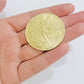 Centenario Coin Custom Solid 10k Yellow Gold 50 Pesos 1947 Mexico Mexican Coin