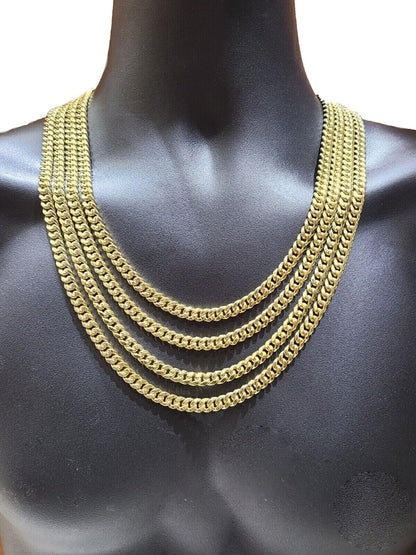 Real 10K Yellow Gold Miami Cuban Chain 6mm Necklace  20-30'' Inches Box 10kt