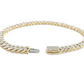 Real 10kt Solid Yellow Gold Miami Cuban Diamond Bracelet Unisex 9'' Inches 7mm