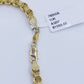 Real 10k Yellow Gold 4mm Box Byzantine Bracelet 8.5" inch 10kt Unisex Men Women