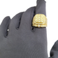Real 10k Yellow Gold Diamond Ring White Genuine 4.09CT Diamonds 10kt Size 10