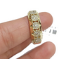 Real Diamond Mens Ring 14k Real Gold Band 14kt Yellow Gold 10" Genuine Diamonds