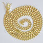 14k Yellow Gold Miami Cuban Link Chain 7mm 24" Necklace Box Lock REAL