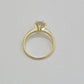 10k Yellow Gold Ring Ladies Solitaire Engagement Wedding Band REAL Women SZ 7