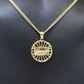 10k Yellow Gold chain Charm Pendant set Miami Cuban 4mm 24 Inch & Last supper
