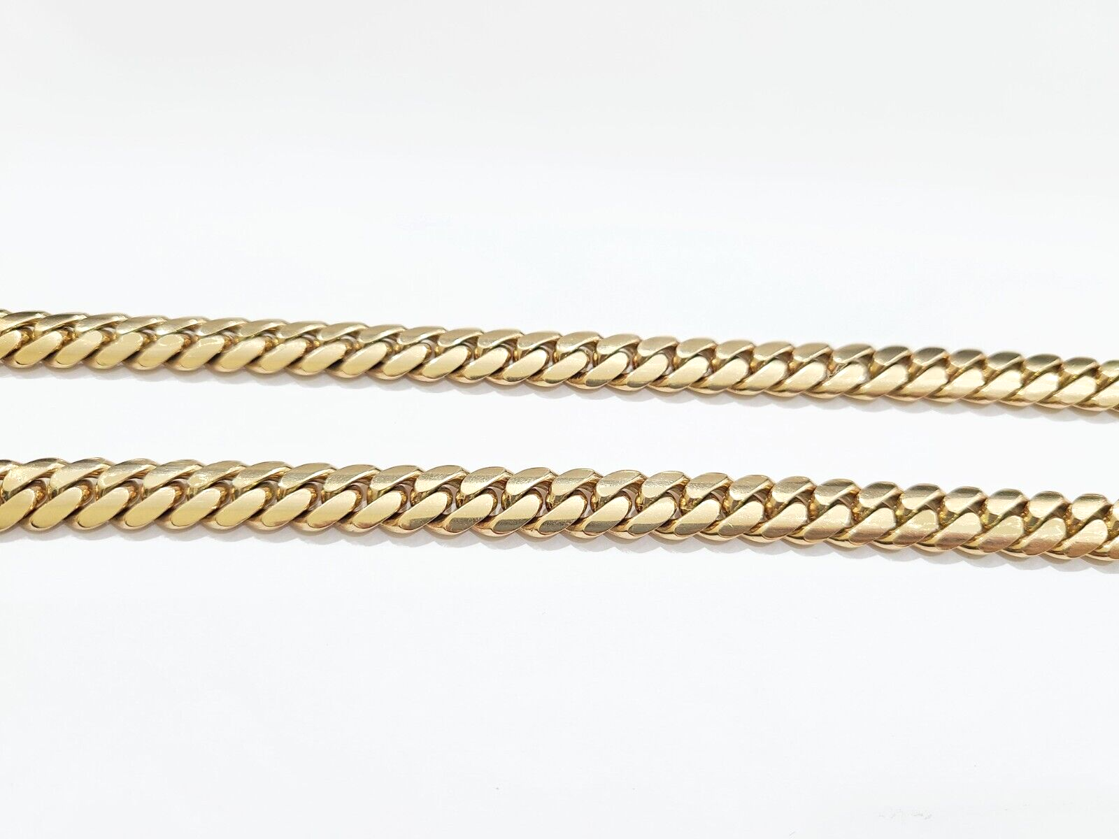 Real 10k Solid Yellow Gold Necklace Miami Cuban Chain 9mm 24" Inch 10kt Unisex